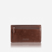 LARGE LEATHER PURSE, COFFEE - Harrys for Menswear