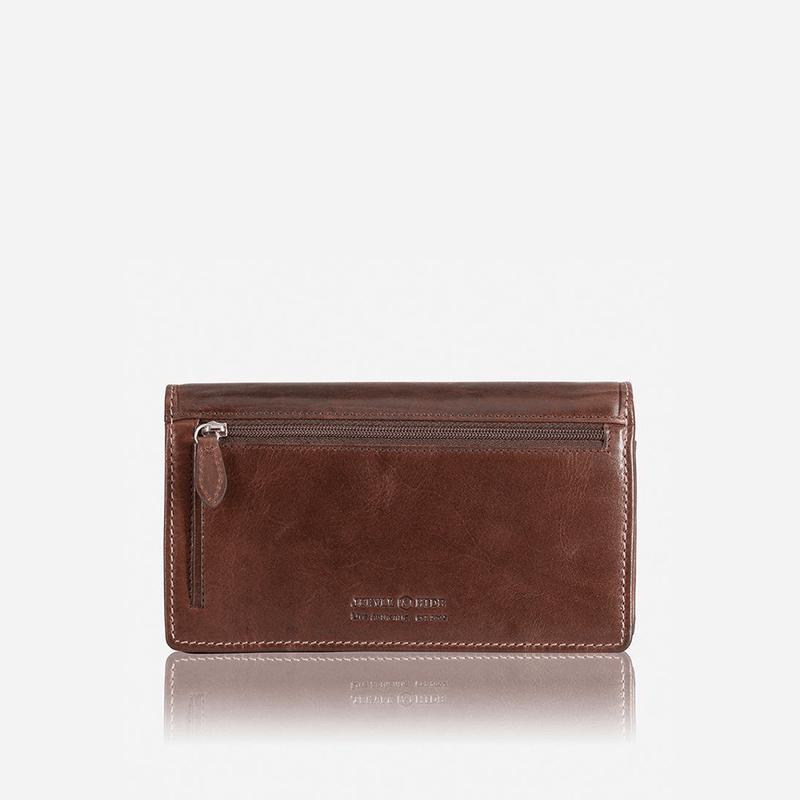 LARGE LEATHER PURSE, COFFEE - Harrys for Menswear