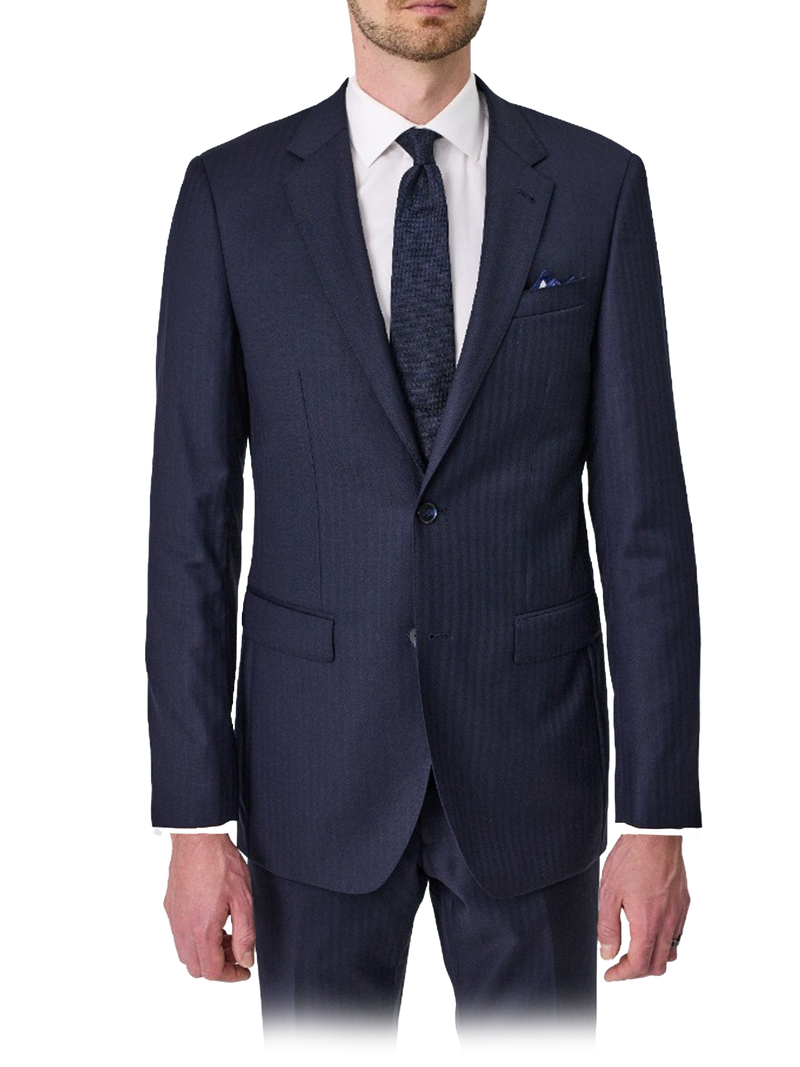 Tasmanian Wool Suit Jacket-Herringbone