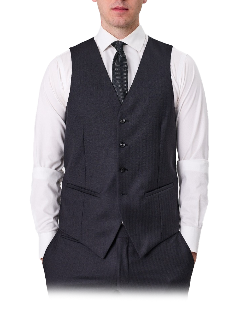 Saul Waist Coat-Herringbone