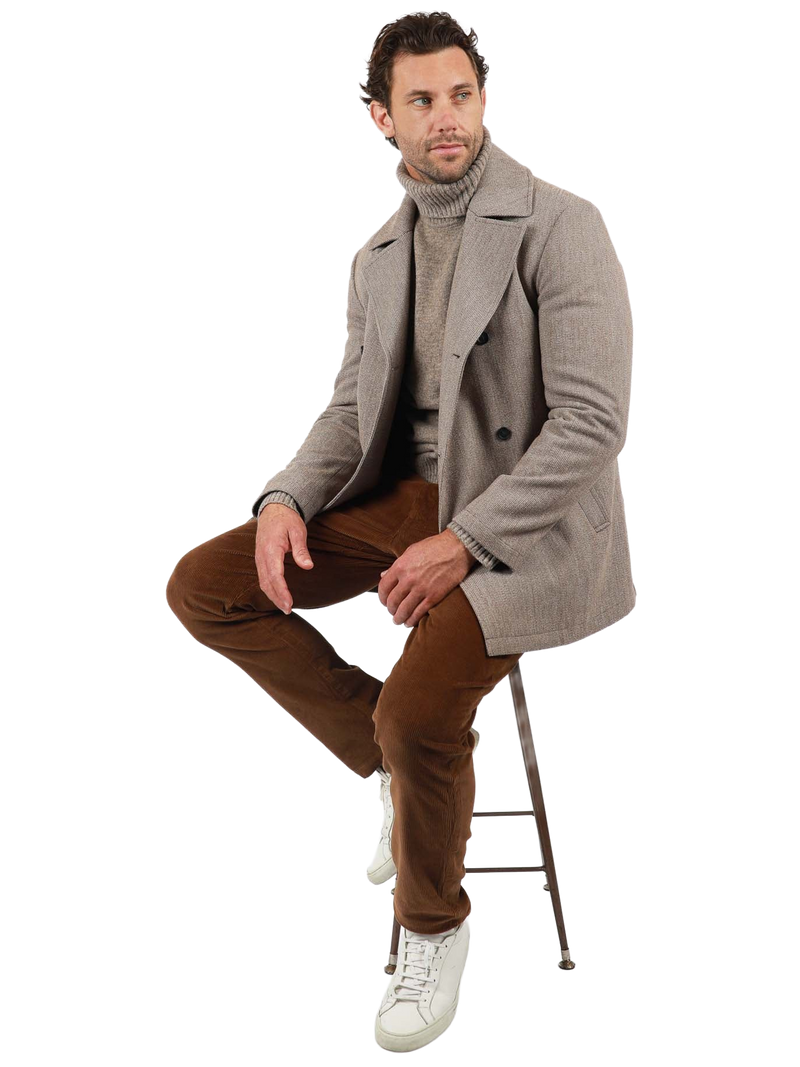 JHJ131-Padded DB Peacoat Mini