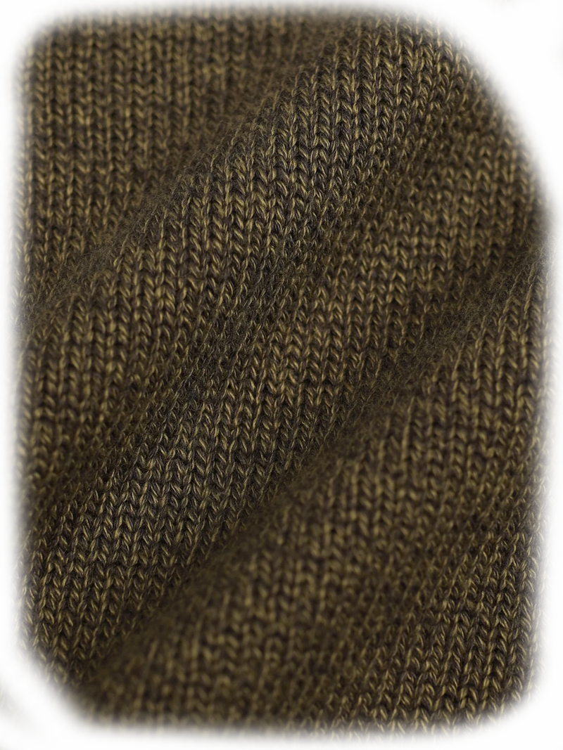 JHK61 1/4 Zip Olive Marle CottonBlend