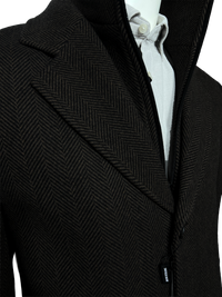 JARED Overcoat in Pecan & Ash