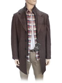 JARED Overcoat in Pecan & Ash