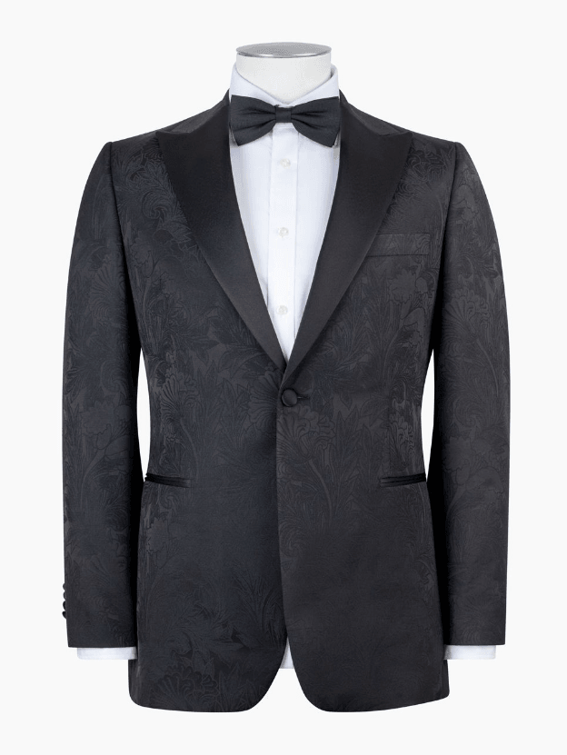 The Trace Black Floral Dinner Jacket by Rembrandt sounds like a stylish and sophisticated choice for a black-tie event. With its blend of 53% wool and 47% poly

$620.00 AUD