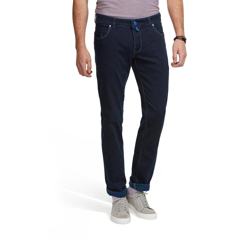 Meyer Slim Washed Denim-6283-19  https://harrysformenswear.com.au/products/copy-of-meyer-arizona  M|5 Five pocket Stretch Demin Jean 5 Pocket Jean Style Super Stretch Satin for Comfort. 97% Cotton, 3% Elastane Weight 360g Saddle Yarn Stitching