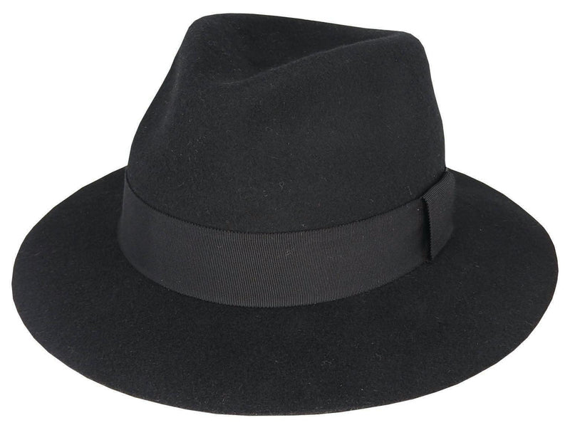 Duke - Wool Felt Raw Edge Fedora - Harrys for Menswear