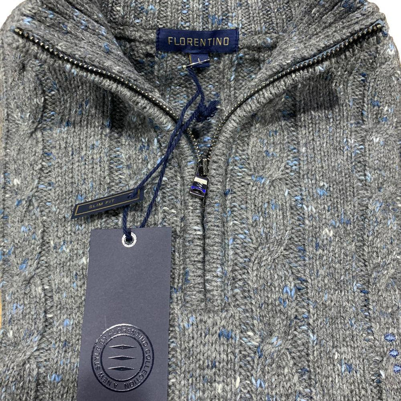 221408 Crew 1/2 Zip Neck Knitwear - Harrys for Menswear