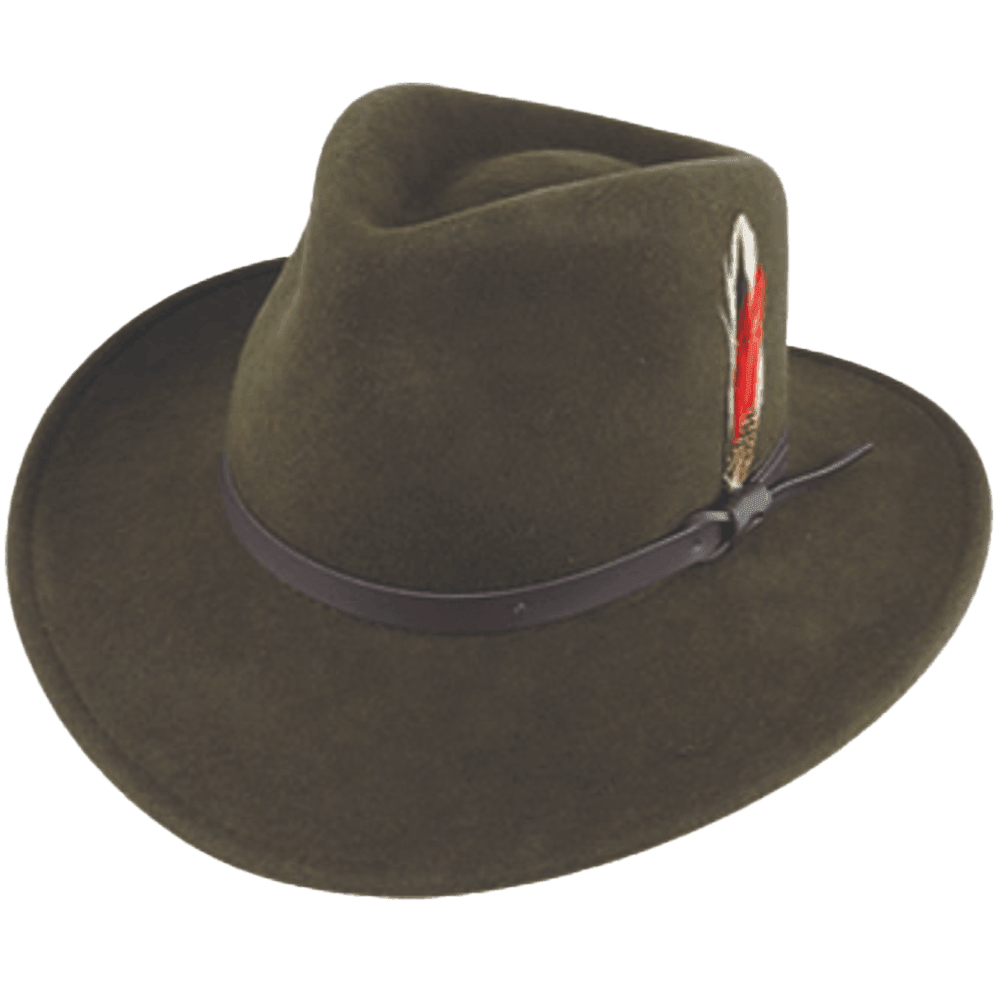 Crushable Water Repellent Outback Hat - Harrys for Menswear