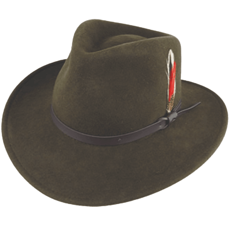 Crushable Water Repellent Outback Hat - Harrys for Menswear