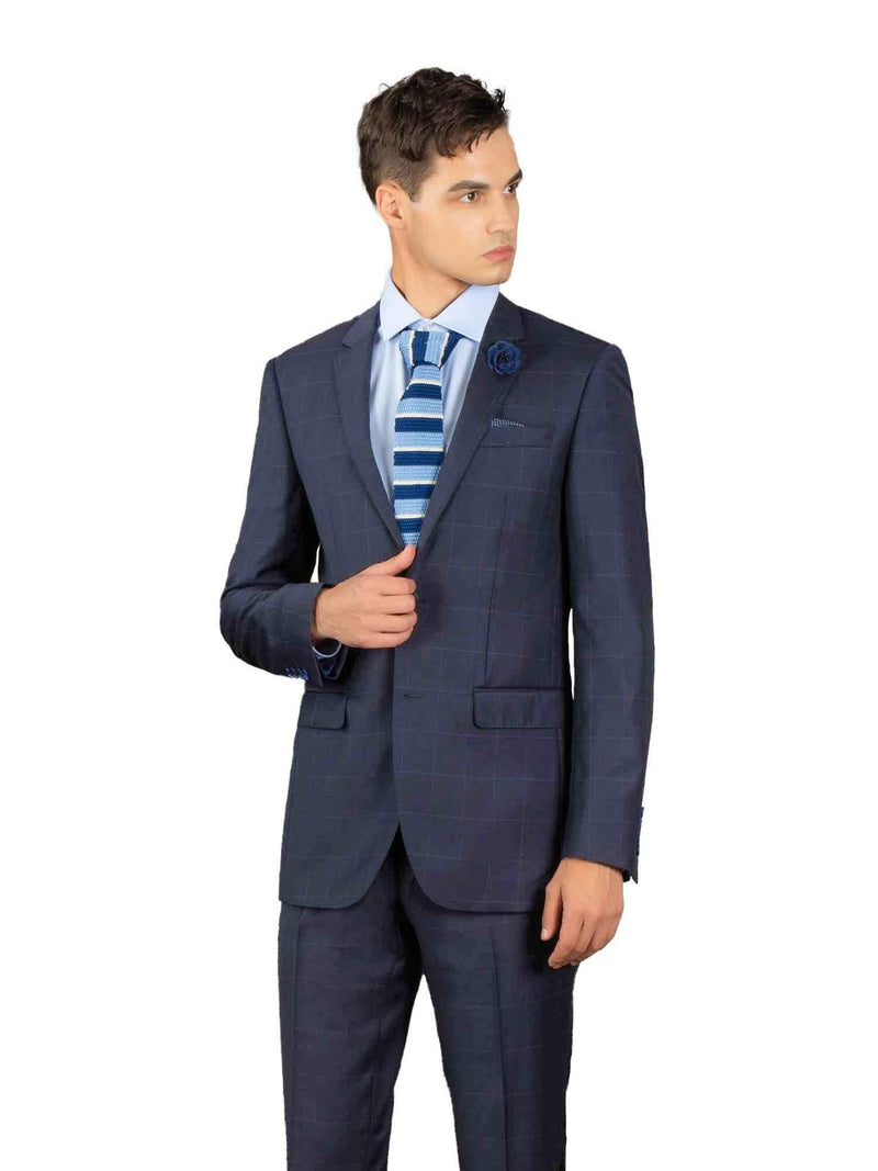 FW7-Navy Abram Suit Jacket - Harrys for Menswear