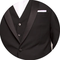 SSA3-Alexander Black Tie Jacket - Harrys for Menswear