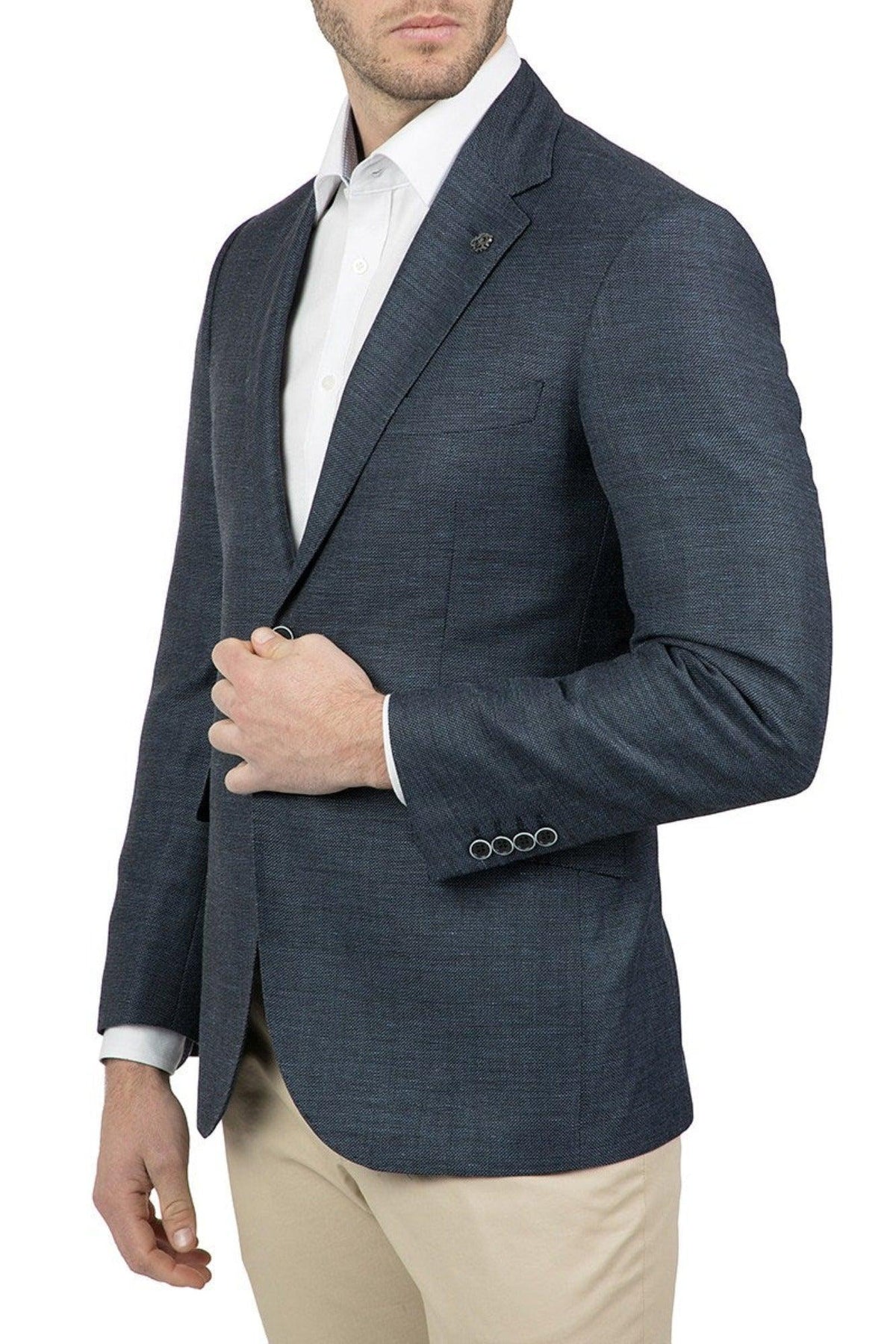 FCG241-Denim/Nvy Glamorgan Jacket - Harrys for Menswear