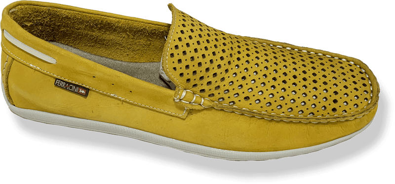Ferracini Harley Casual Loafers-Yellow - Harrys for Menswear