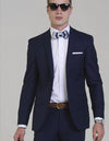 T4 - Navy David Jacket (Slim Fit) - Harrys for Menswear